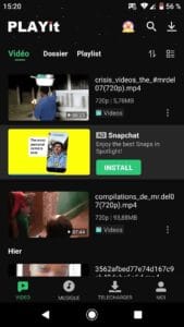 les annonces sur Android : PLAYit