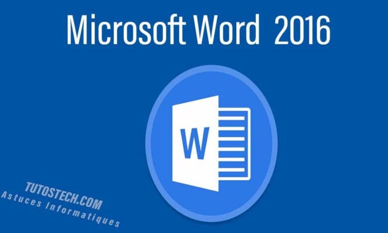 Microsoft Word 2016 - Présentation