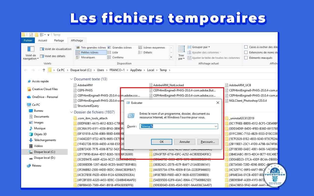Les fichiers temporaires et leur importance dans le fonctionnement sur PC