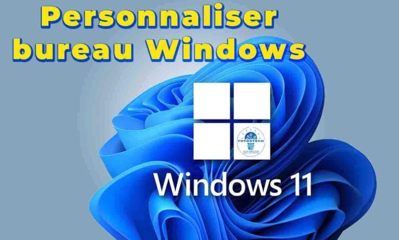 comment personnaliser bureau Windows