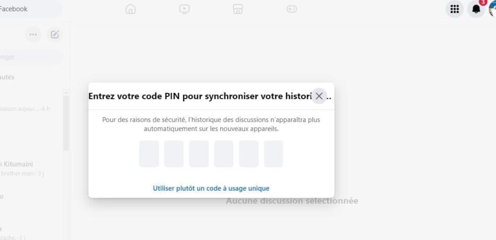 Comment créer le code PIN pour sécuriser vos messages sur Facebook