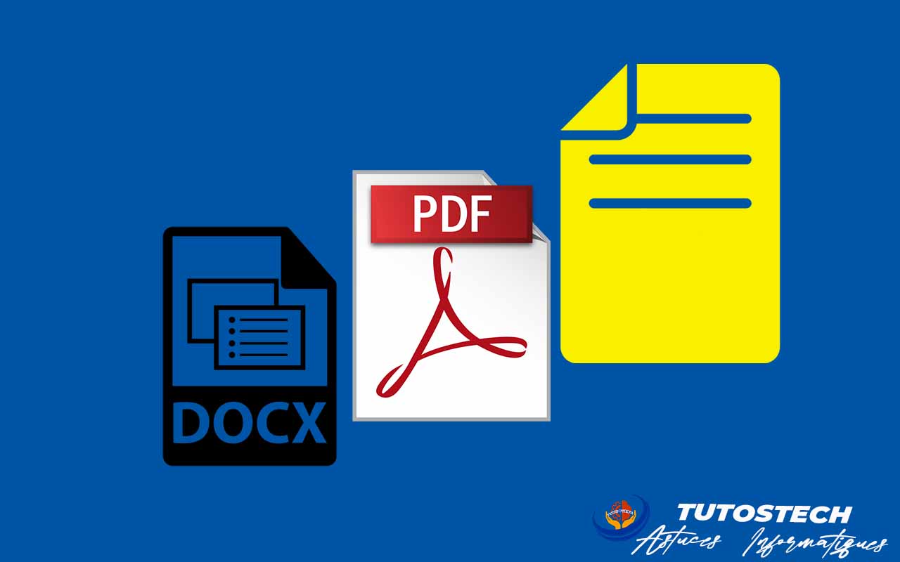 Les différents types de formats de fichiers