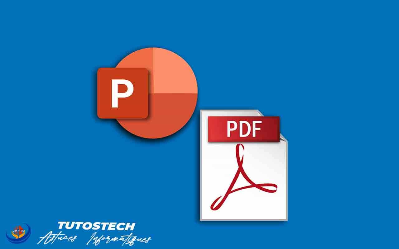 convertir un document PowerPoint en PDF
