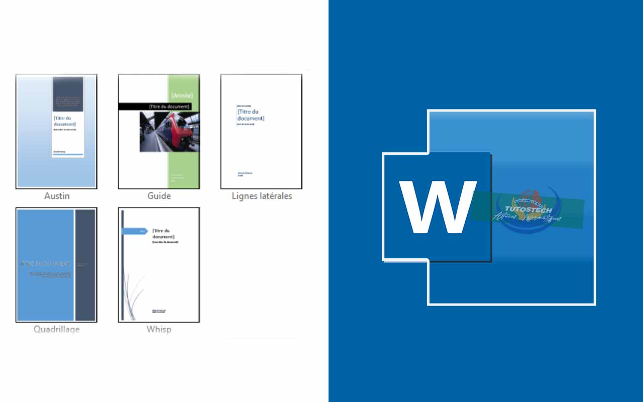 Comment insérer une page de garde dans Word