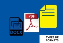 Les différents types de formats de fichiers