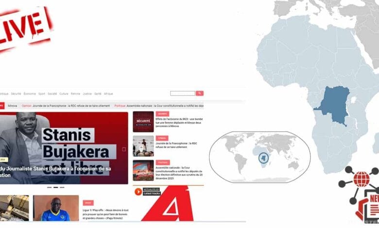 sites web actualités en RDC