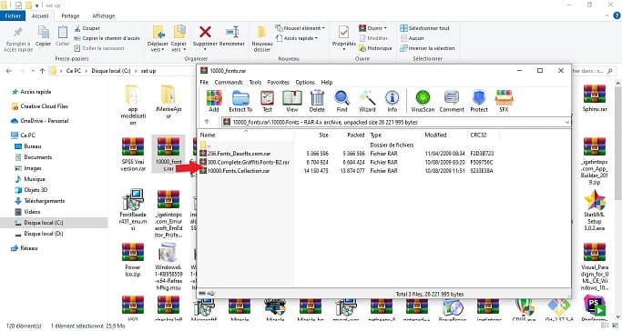 extraire un fichier compressé