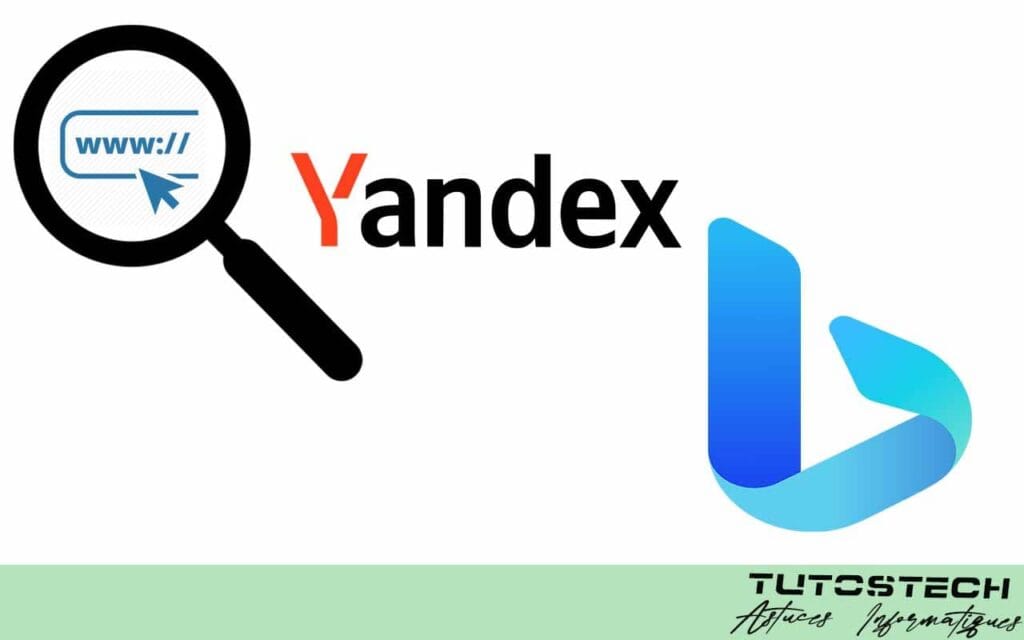 moteurs de recherche - Yandex et Bing