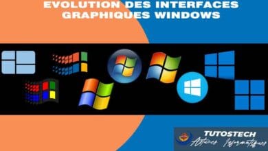 Évolution interfaces Microsoft Windows