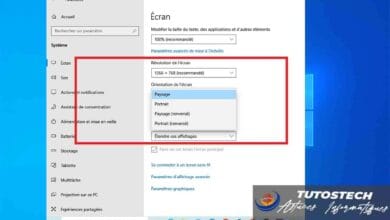 Comment changer l'orientation de l'écran dans Windows