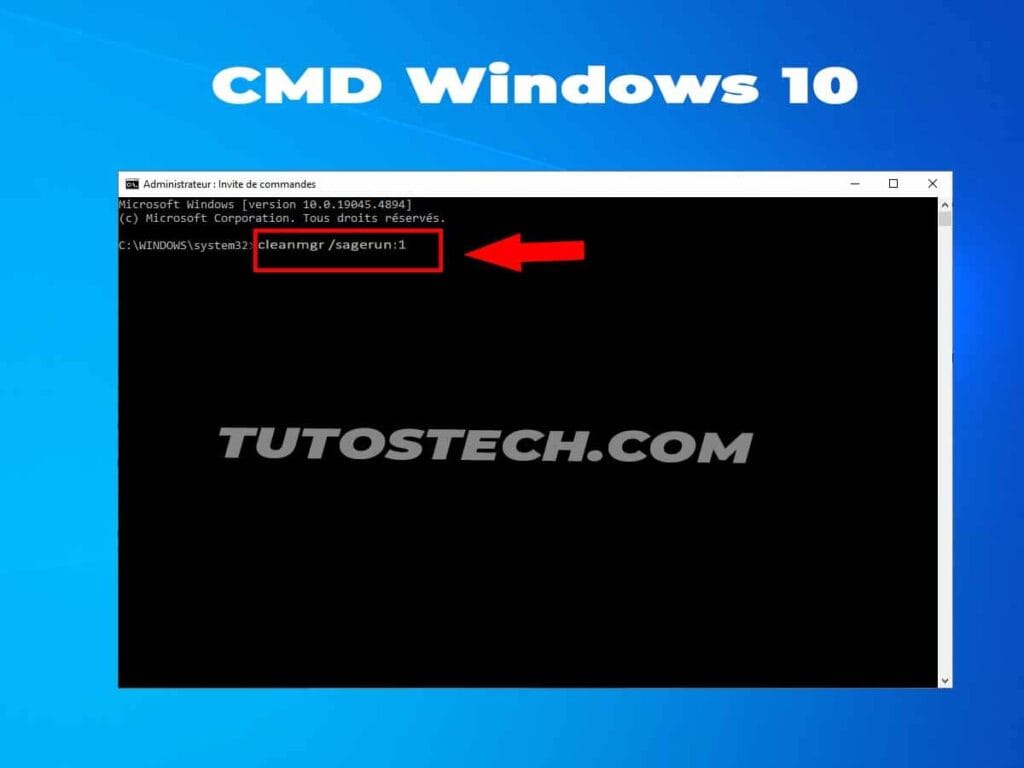commande cmd Supprimer les fichiers inutiles