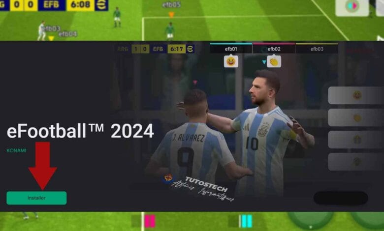 Télécharger et installer eFootball KONAMI 2024 dernière version sur Android