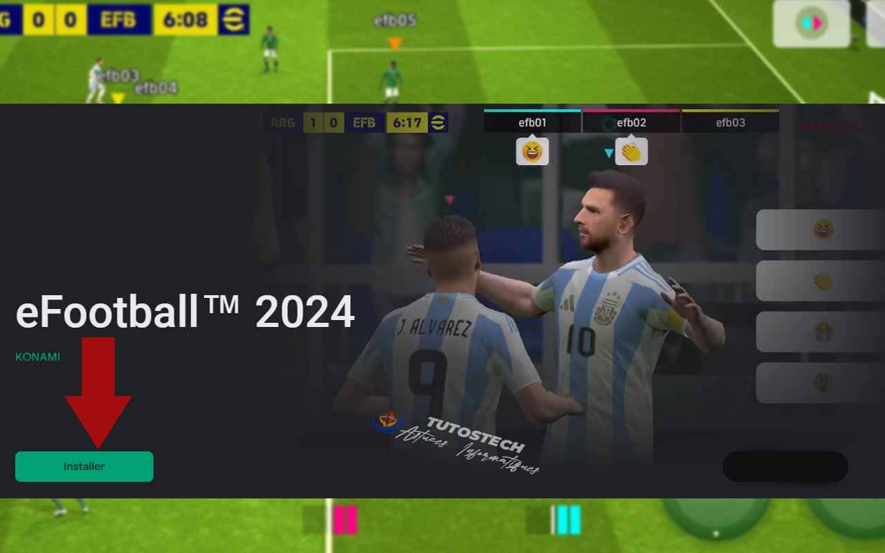 Télécharger et installer eFootball KONAMI 2024 dernière version sur Android