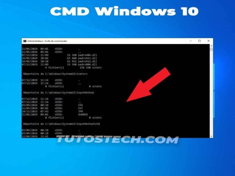 Comment libérer d'espace avec CMD sur Windows 10