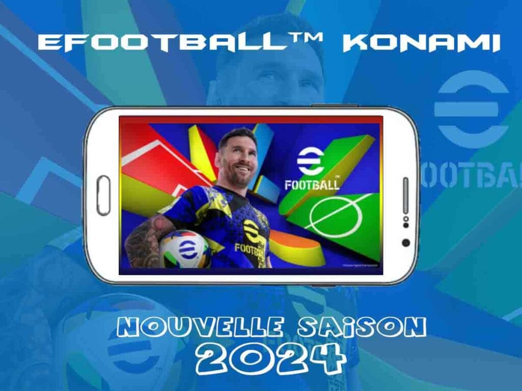 eFootball KONAMI gameplay on Android smartphone