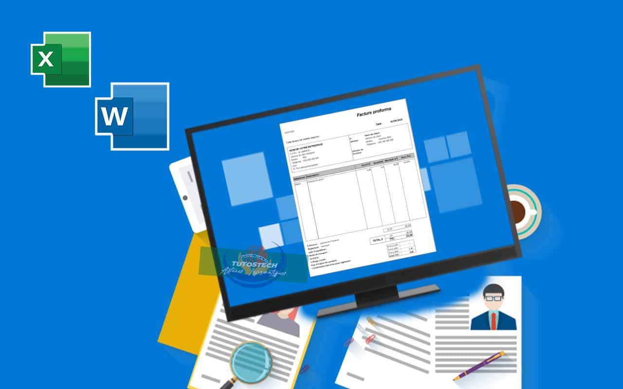 Modèle facture proforma en Excel et Word à télécharger