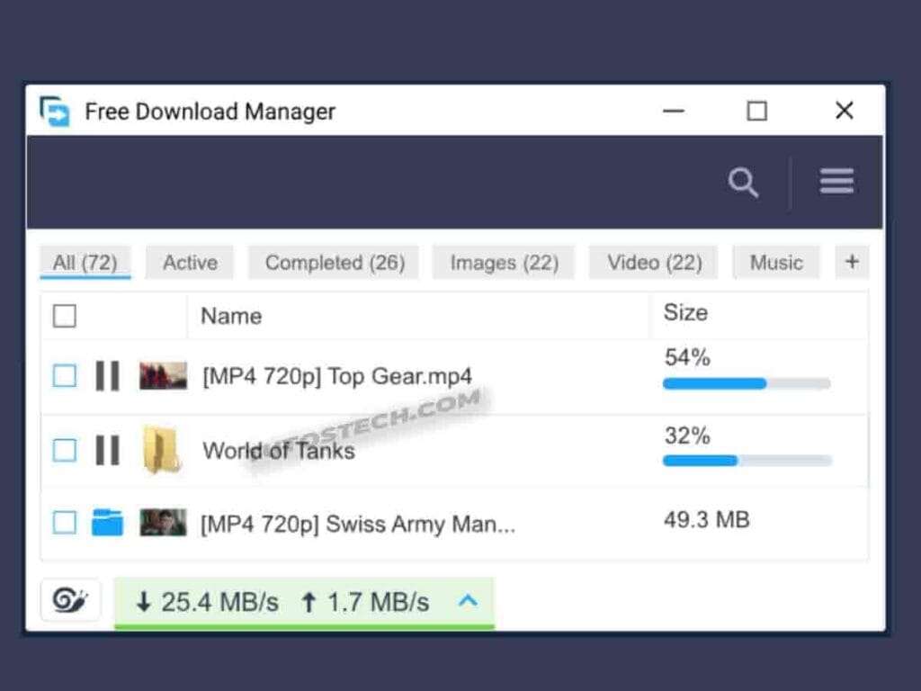 FDM derrière version