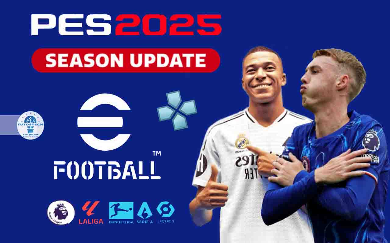 Télécharger nouvelle mise à jour eFootball PES 2025 PPSSPP