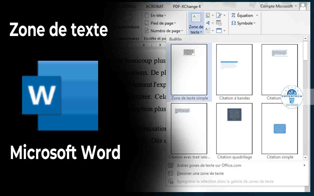 Comment créer une zone de texte dans Microsoft Word