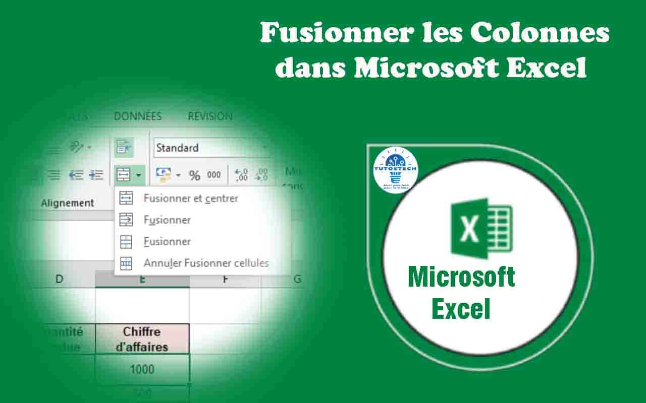 Fusionner les colonnes dans Excel