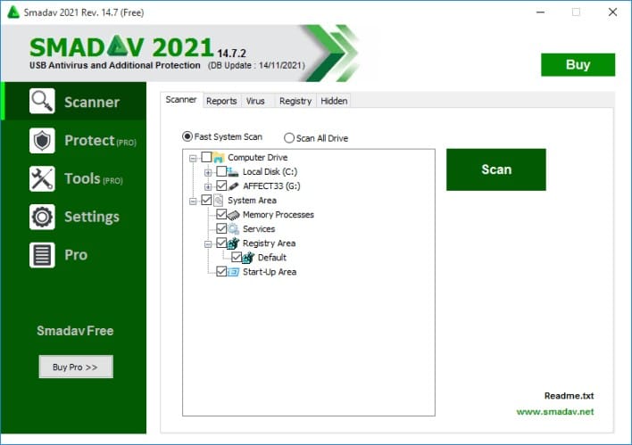 scanner des fichiers avec setup smadav 2024 gratuit