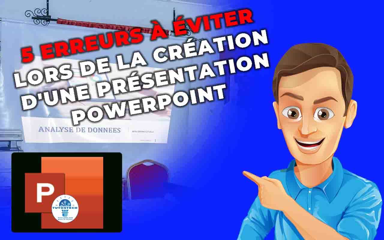 erreurs plus fréquentes à éviter lors de la création PowerPoint
