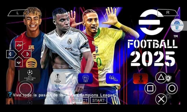 eFootball PES 2025 PPSSPP ISO + Fichier Save Data & Textures