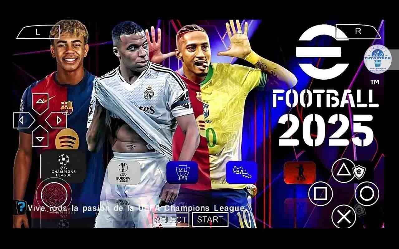 eFootball PES 2025 PPSSPP ISO + Fichier Save Data & Textures
