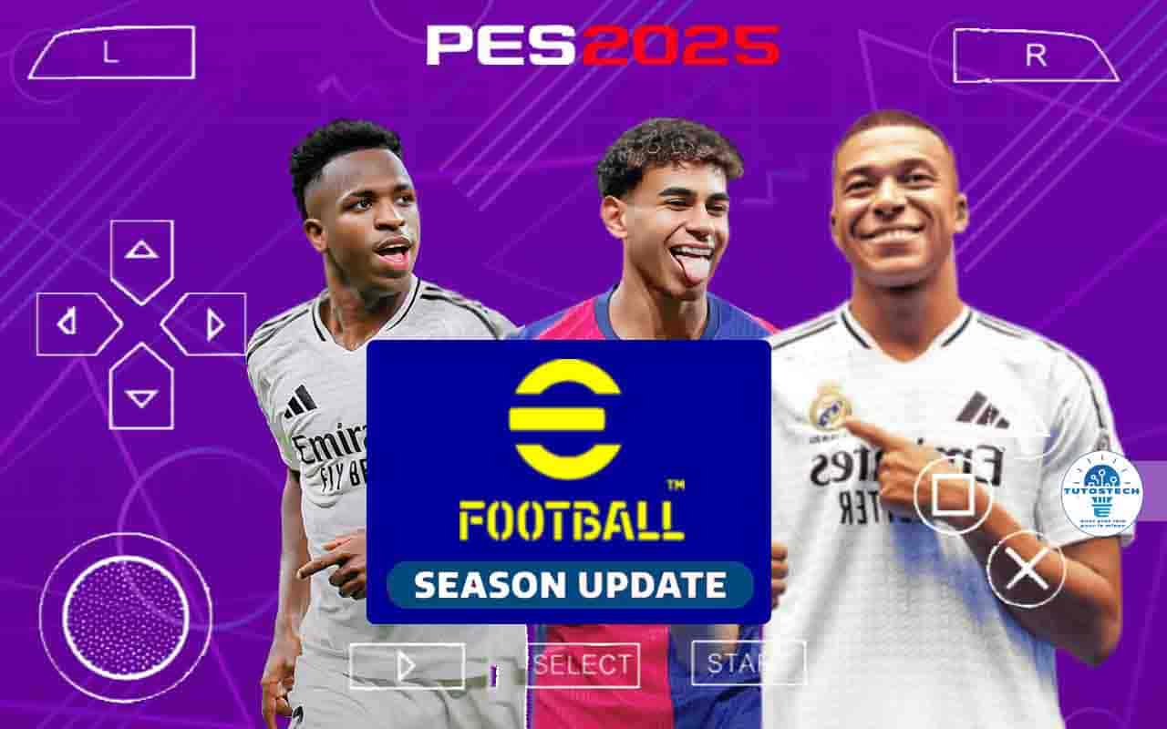 PES 2025 PPSSPP ISO avec les équipes et transferts mis à jour