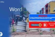 Télécharger le Projet d'Implantation de Poubelles Publiques Word