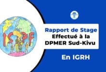 Rapport de stage effectué à la DPMER du Sud-Kivu