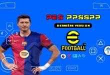 eFootball PES PPSSPP ISO dernière version sur Téléphone ou PC