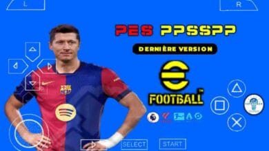 eFootball PES PPSSPP ISO dernière version sur Téléphone ou PC