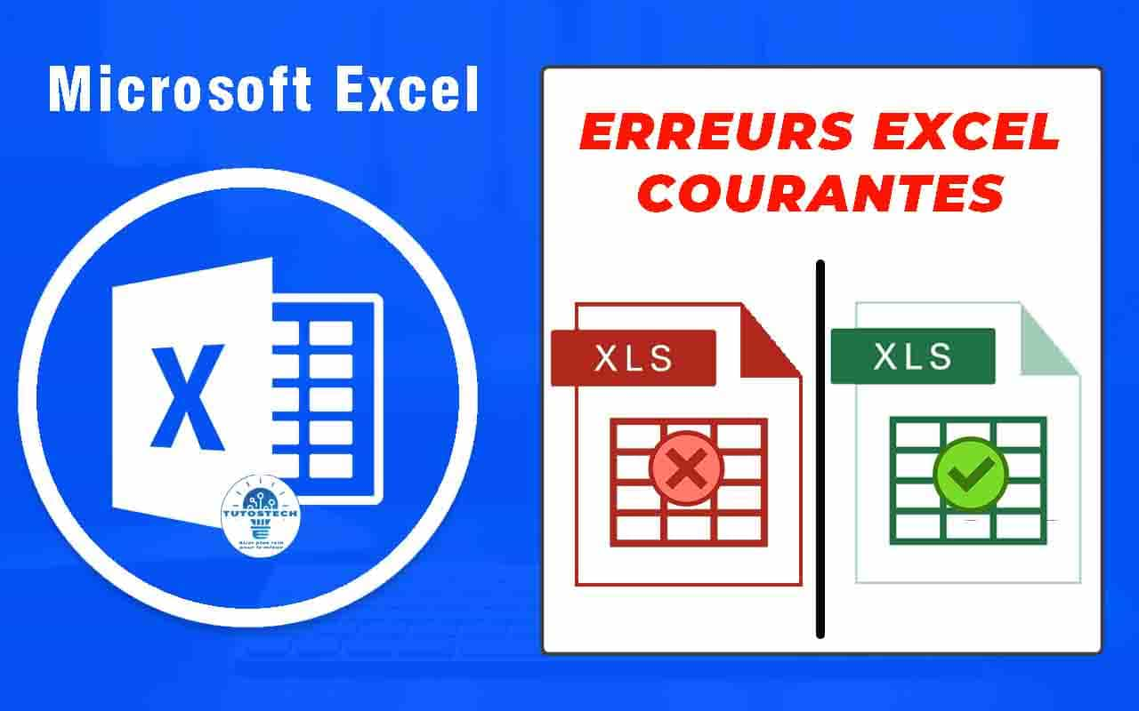 erreurs courantes dans Excel