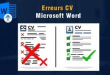 Les erreurs courantes à éviter lors de la création d'un CV sur Word