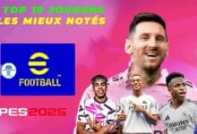Top joueurs les mieux notés dans PES 2025 PPSSPP