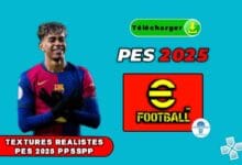 Télécharger textures réalistes PES 2025 PSP ISO pour Android