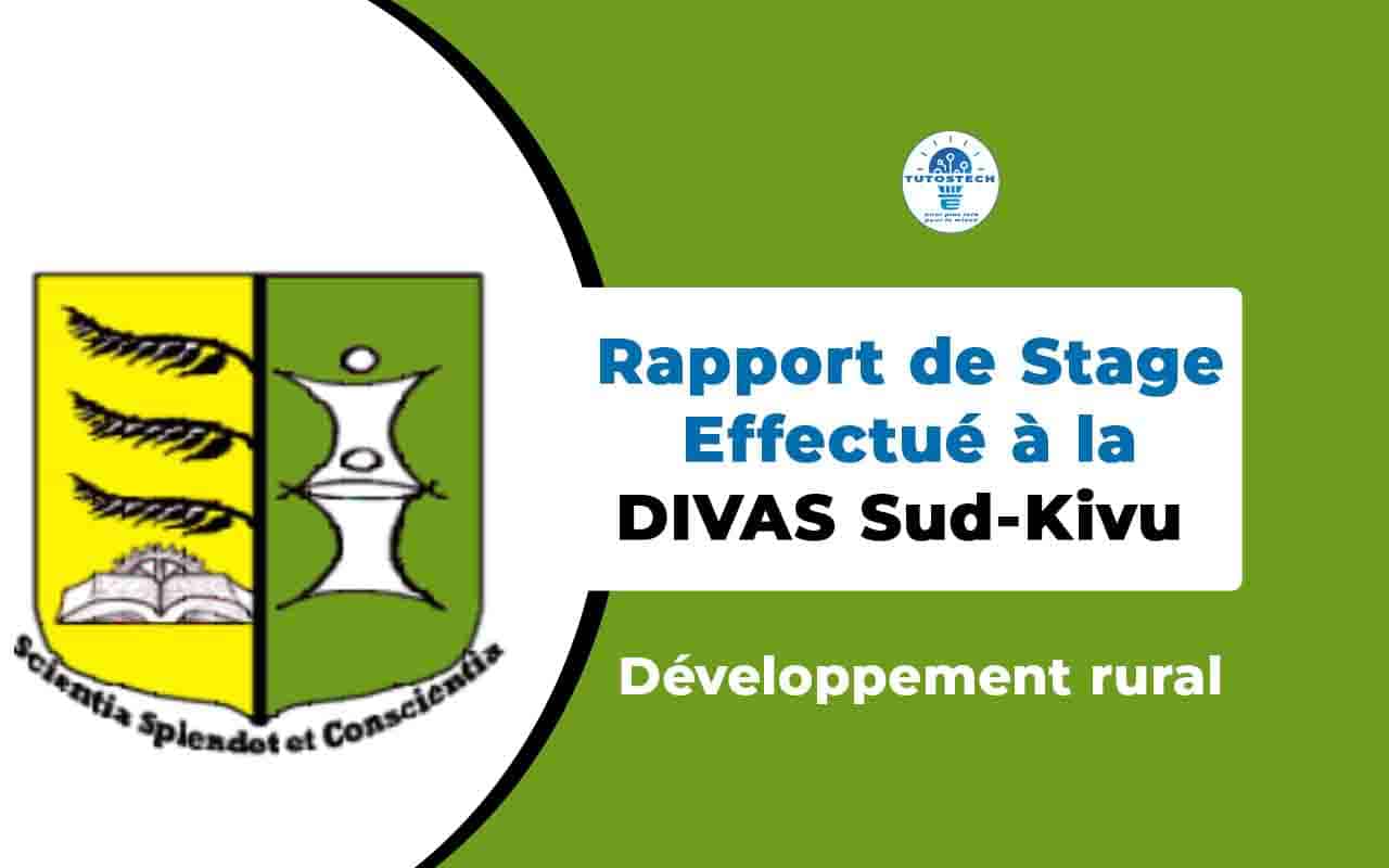 Rapport de Stage à DIVAS Sud-Kivu