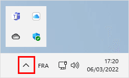 zone de notifications windows