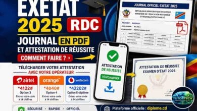 Exetat 2025 : Voir le journal PDF et attestation de réussite