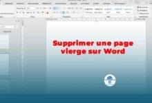 Supprimer une page vierge sur Word
