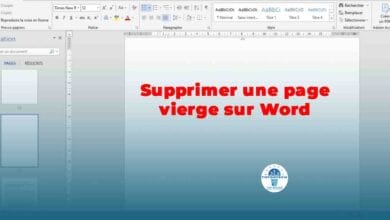 Supprimer une page vierge sur Word
