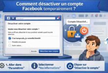 désactiver un Compte Facebook temporairement