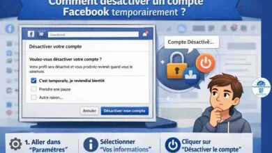 désactiver un Compte Facebook temporairement