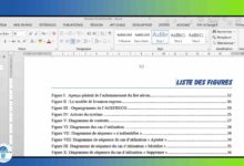 Faire une liste des figures dans Microsoft Word
