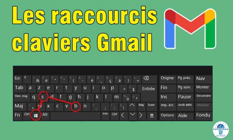 utiliser les raccourcis claviers Gmail