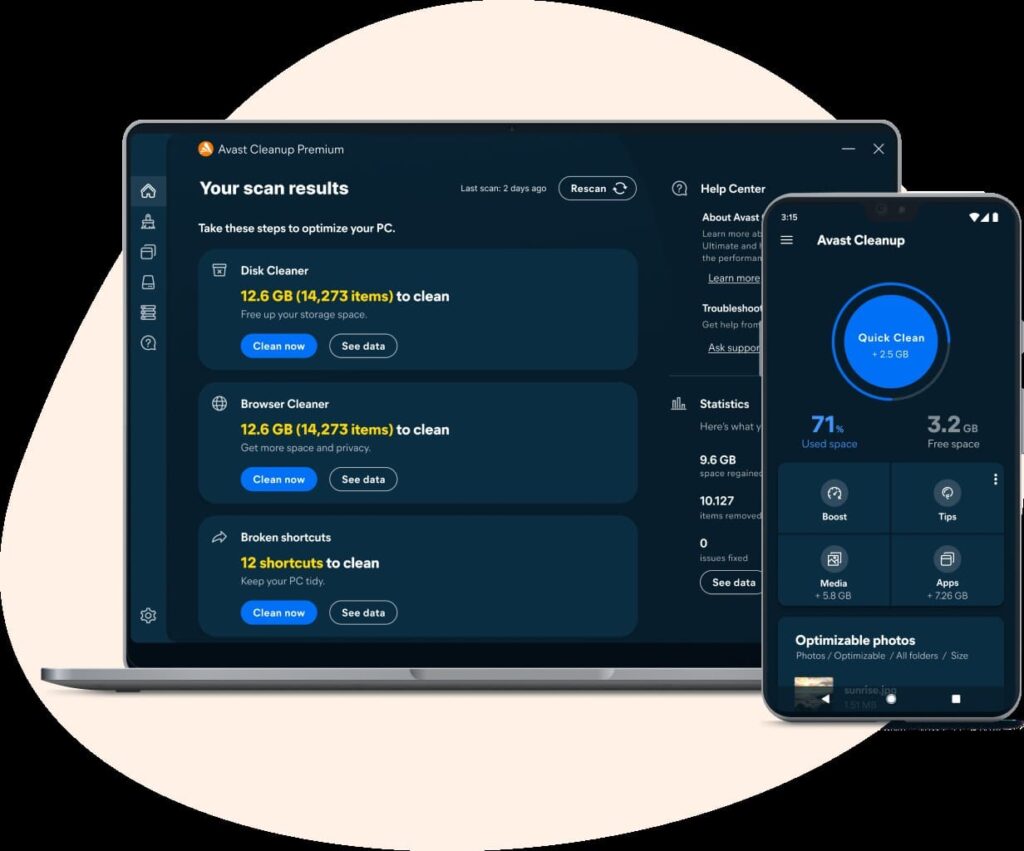 Illustration représentant des logiciels de sécurité à télécharger pour protéger un ordinateur contre les virus et malwares