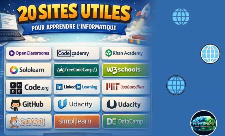20 sites utiles pour apprendre informatique