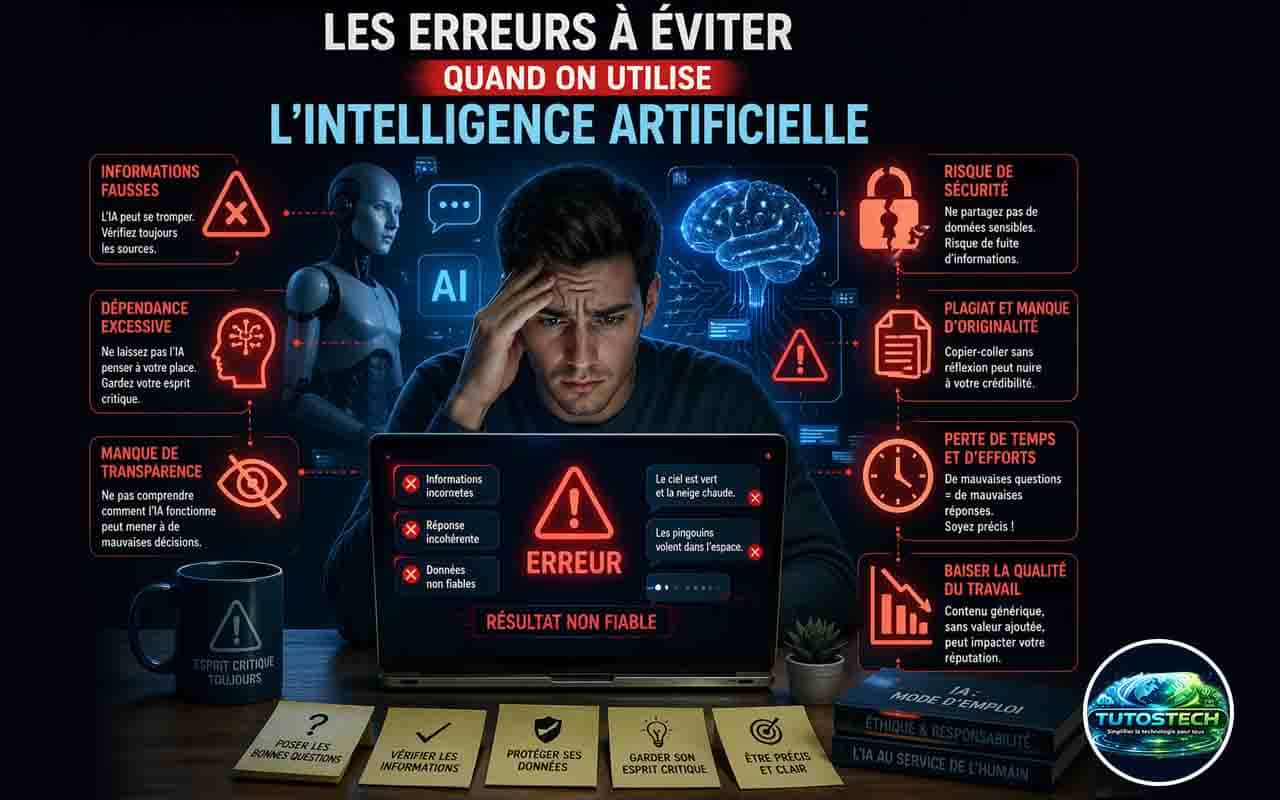 Les erreurs à éviter quand on utilise Intelligence Artificielle