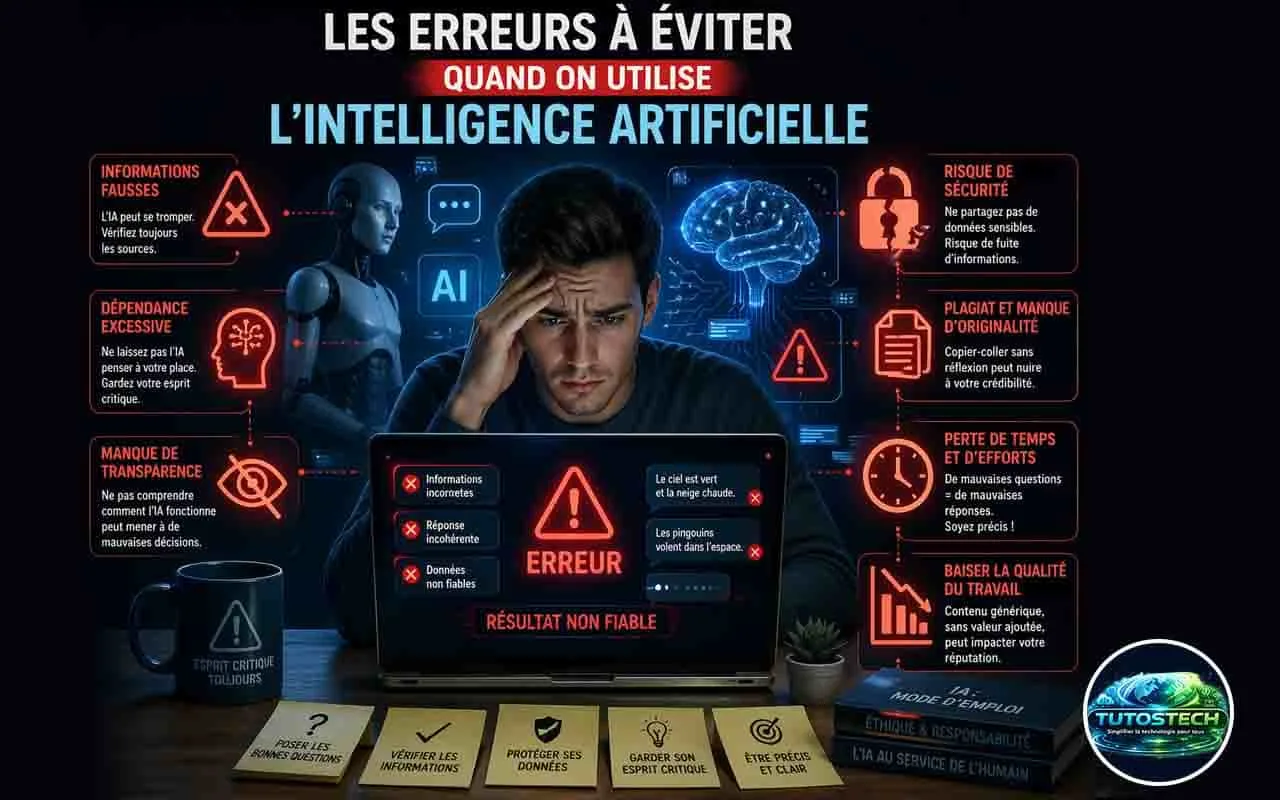 Les erreurs à éviter quand on utilise Intelligence Artificielle
